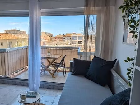 studio meublé tout équipé – résidence du port – valras-plage