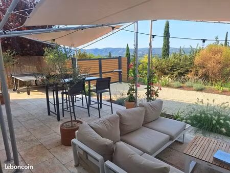 maison meublée 170 m2 vue panoramique cadenet contrat mobilité
