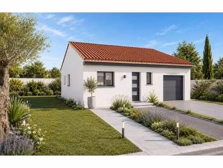 terrain avec maison neuve à vendre