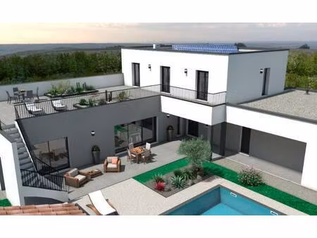 terrain avec maison neuve à vendre