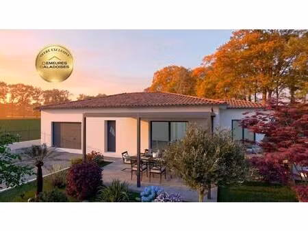 terrain avec maison neuve à vendre