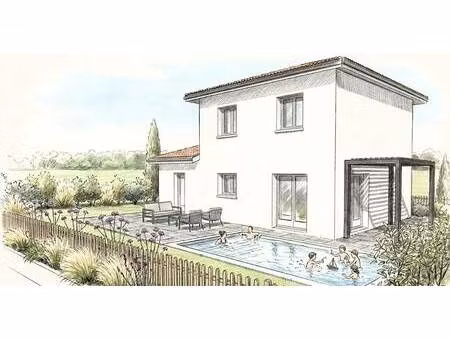 terrain avec maison neuve à vendre