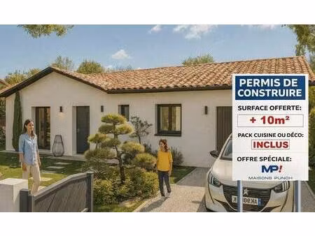 terrain avec maison neuve à vendre