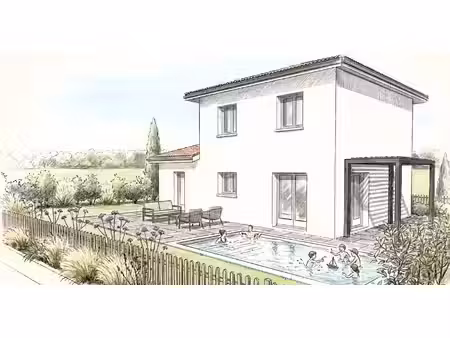 terrain avec maison neuve à vendre