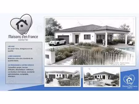 terrain avec maison neuve à vendre