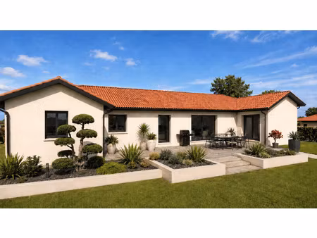 terrain avec maison neuve à vendre