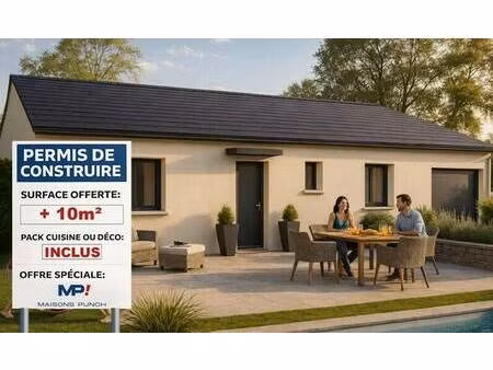 terrain avec maison neuve à vendre