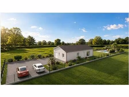 terrain avec maison neuve à vendre