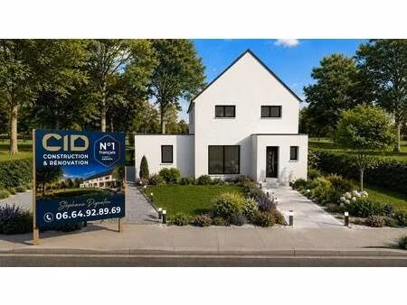 terrain avec maison neuve à vendre