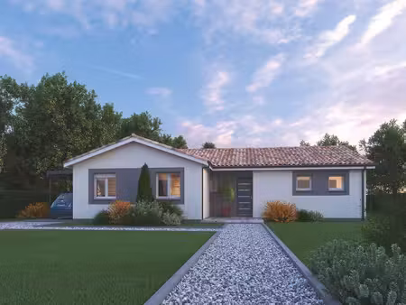 terrain avec maison neuve à vendre