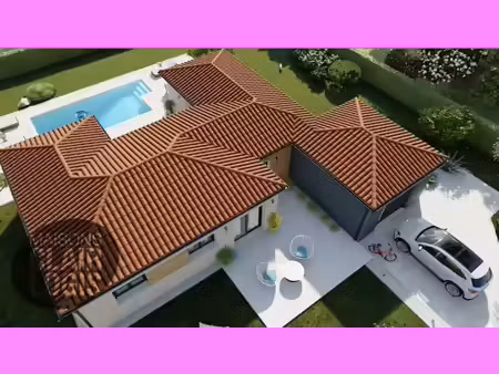 terrain avec maison neuve à vendre