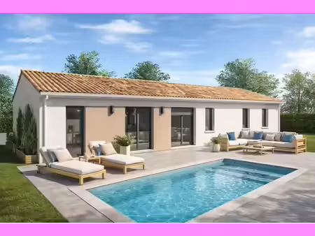 terrain avec maison neuve à vendre