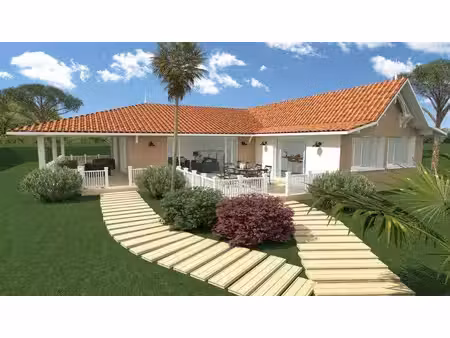 terrain avec maison neuve à vendre