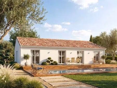 terrain avec maison neuve à vendre