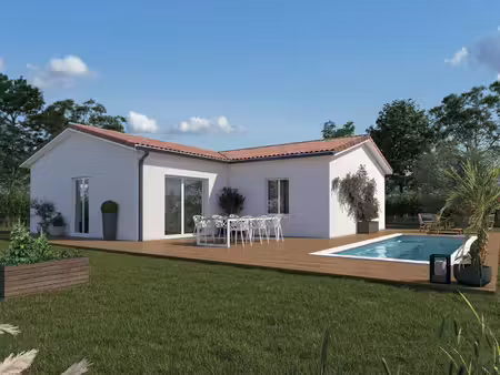 terrain avec maison neuve à vendre
