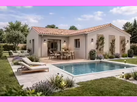 terrain avec maison neuve à vendre