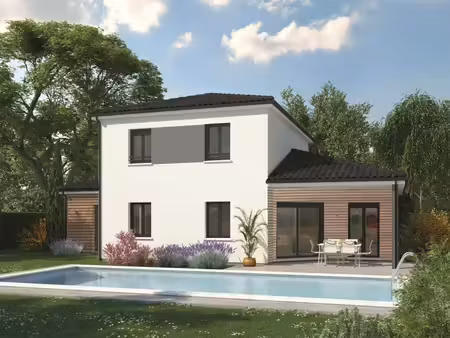 terrain avec maison neuve à vendre