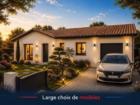 terrain avec maison neuve à vendre