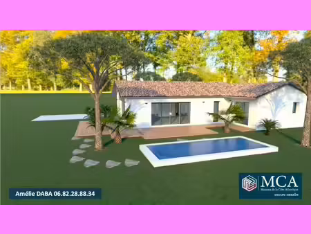 terrain avec maison neuve à vendre