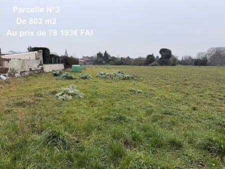 terrain constructible à vendre