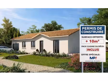 terrain avec maison neuve à vendre