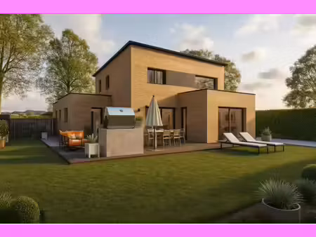 terrain avec maison neuve à vendre