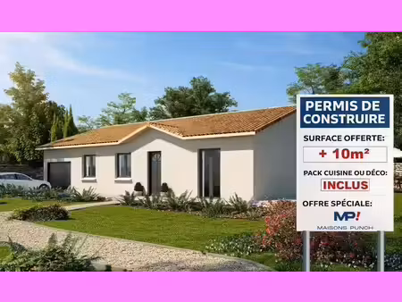 terrain avec maison neuve à vendre