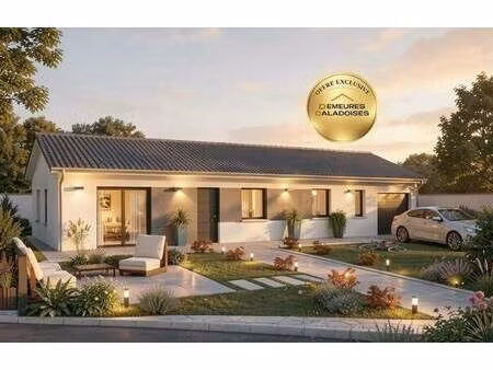 terrain avec maison neuve à vendre