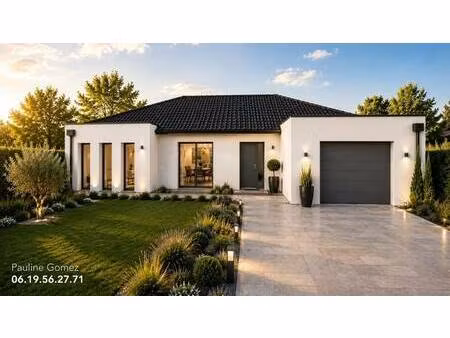terrain avec maison neuve à vendre