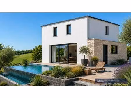 terrain avec maison neuve à vendre