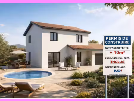 terrain avec maison neuve à vendre