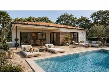 terrain avec maison neuve à vendre