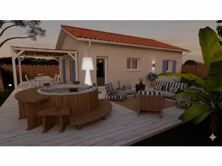 terrain avec maison neuve à vendre
