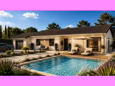 terrain avec maison neuve à vendre
