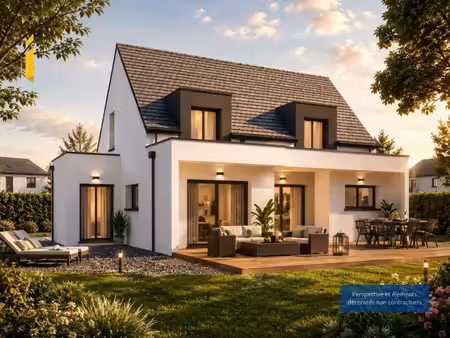 terrain avec maison neuve à vendre