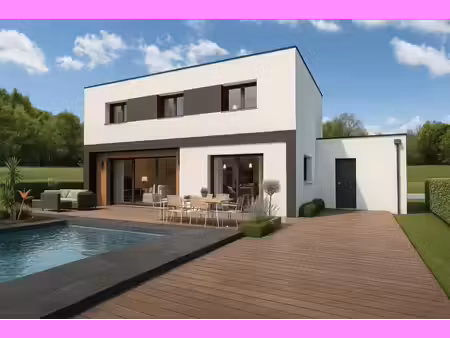 terrain avec maison neuve à vendre