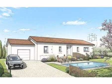 terrain avec maison neuve à vendre