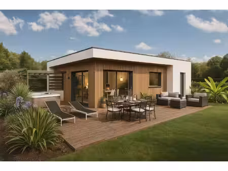 terrain avec maison neuve à vendre
