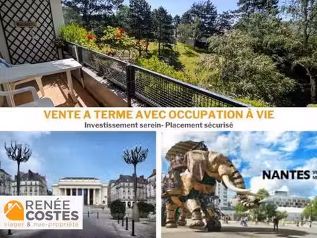 vente à terme occupée sur 144 mois - nantes (44300)