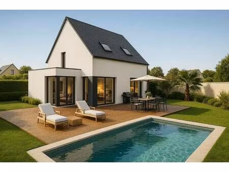 terrain avec maison neuve à vendre