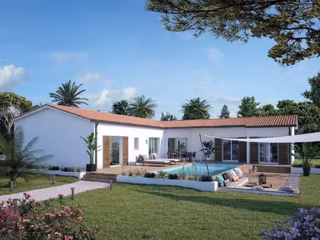 terrain avec maison neuve à vendre