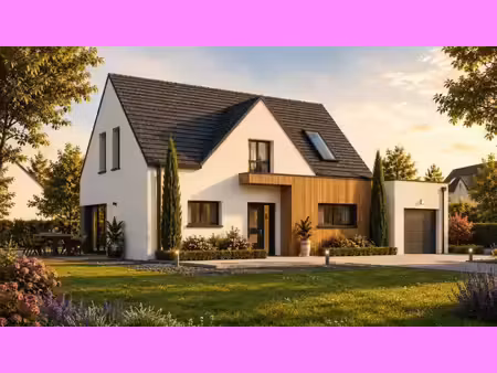 terrain avec maison neuve à vendre