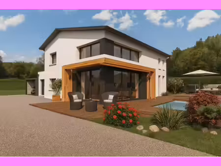 terrain avec maison neuve à vendre