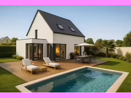terrain avec maison neuve à vendre