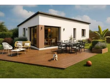 terrain avec maison neuve à vendre