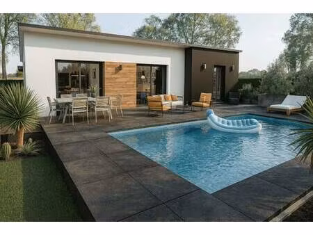 terrain avec maison neuve à vendre