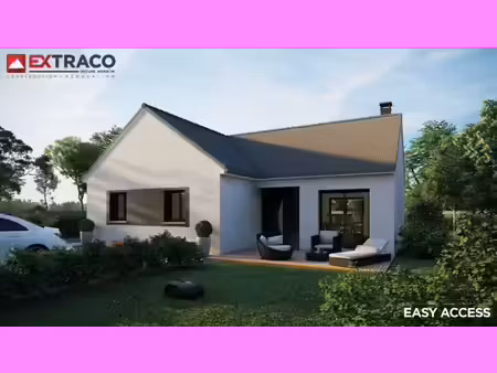 terrain avec maison neuve à vendre