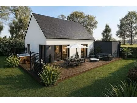 terrain avec maison neuve à vendre