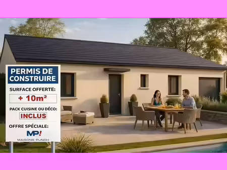 terrain avec maison neuve à vendre