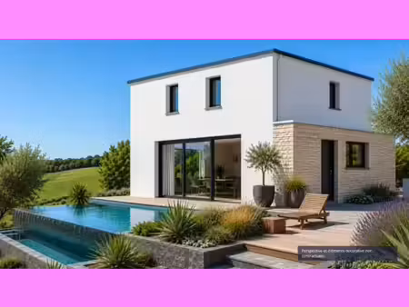 terrain avec maison neuve à vendre